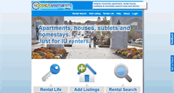 Desktop Screenshot of hoosierapartments.com