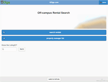 Tablet Screenshot of hoosierapartments.com